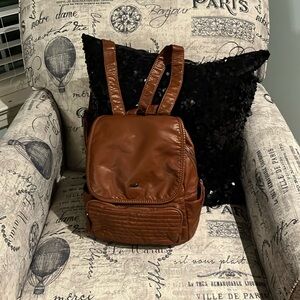 Cargo pleather backpack